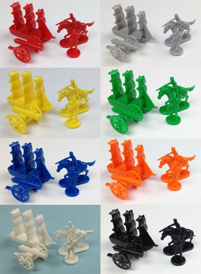 Morrison Games Napoleonic & Civil War Military Miniatures (Set of Eight Colors): Plastic Toy Soldiers Set: Infantry, Cavalry, Artillery, Ships - Image 2